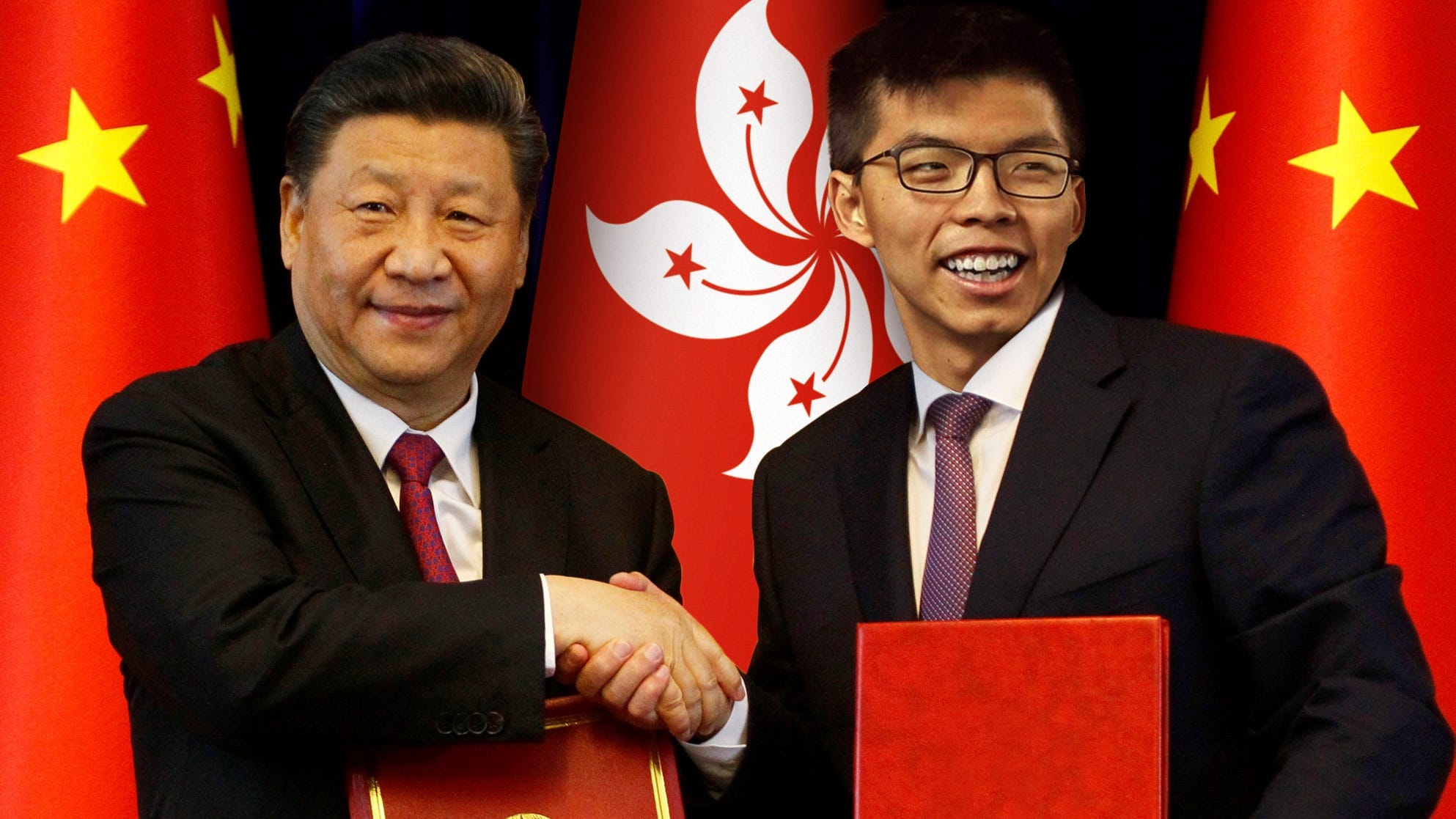 Is Joshua Wong hetting a medal from Xi Jinping?